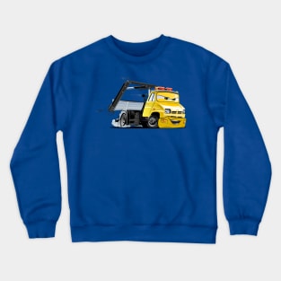 Cartoon Lkw Truck with Crane Crewneck Sweatshirt